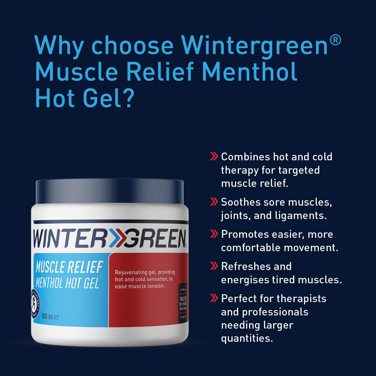 Muscle Relief Menthol Hot Gel