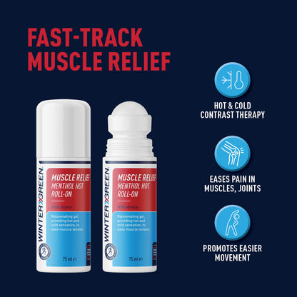 Muscle Relief Menthol Hot Gel Roll on