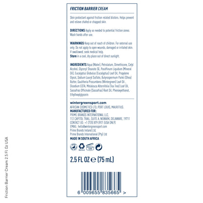 Friction Barrier Cream